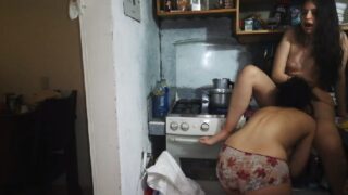 Desi Lesbo Girls Home Sex Kitchen