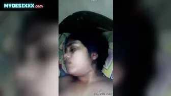 Naughty insert husband try hand wife pussy
